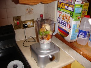 Smoothie in mixer