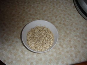 Porridge prior to cooking